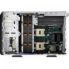 Server DELL PowerEdge T560, Tower 4.5U, Intel Xeon Silver 4514Y (16 C / 32 T, 2.00 GHz - 3.40 GHz, 30 MB cache, 150 W), 64 GB DDR5 ECC, 1 x 960 GB SSD, Fara, 8 x LFF, DELL PERC H755, Fara, 2 x 1100 W