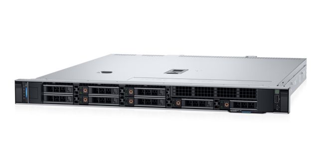 Server DELL PowerEdge R360, Rack 1U, Intel Xeon 6353P (8 C / 16 T, 2.70 GHz - 5.40 GHz, 24 MB cache, 65 W), 32 GB DDR5 ECC, 1 x 480 GB SSD, 4 x LFF, DELL PERC H755 front SAS, Fara, 2 x 700 W