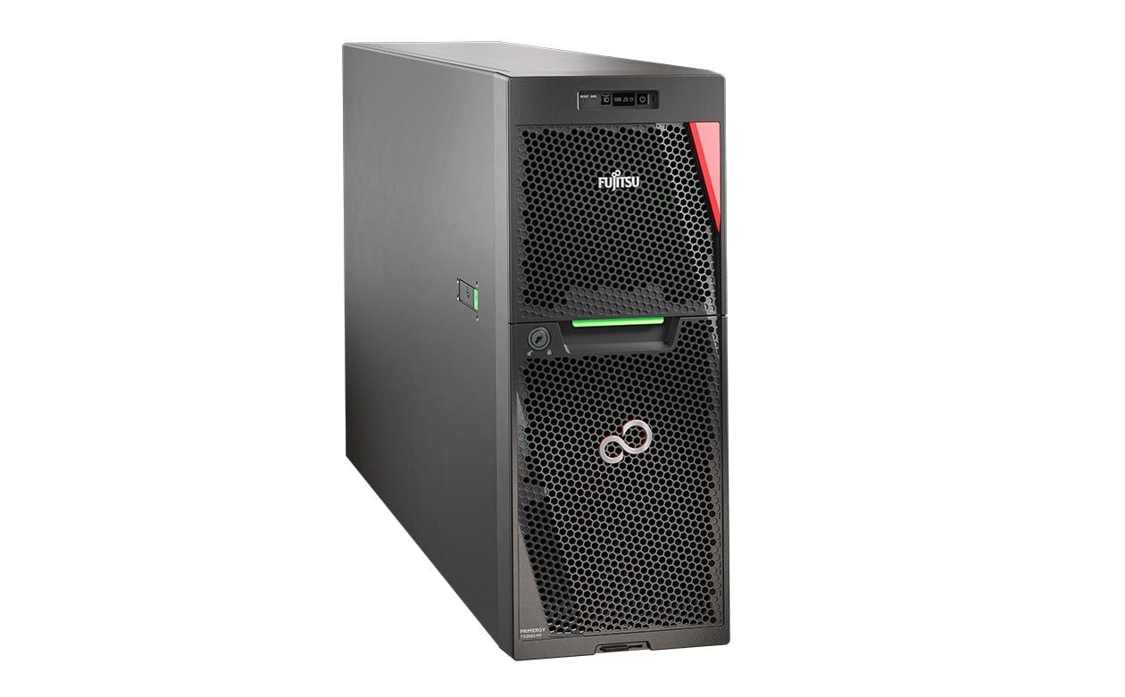 Server Fujitsu Primergy TX2550 M7, Tower, Intel Xeon Gold 6434 (8 C / 16 T, 3.70 GHz - 4.10 GHz, 22.5 MB cache, 195 W), 32 GB DDR5 ECC, Fara, 8 x LFF, Fujitsu PRAID EP 3258-16i, Fara, 900 W