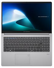 Laptop ASUS ExpertBook P1 P1503CVA, 15.6 inch 1920 x 1080, Intel 240H (10 C / 16 T, 2.5 GHz - 5.2 GHz, 24 MB cache, N/A), 32 GB DDR5, 1 TB SSD, Intel Intel Graphics, Free DOS, Tastatura US, Misty Grey