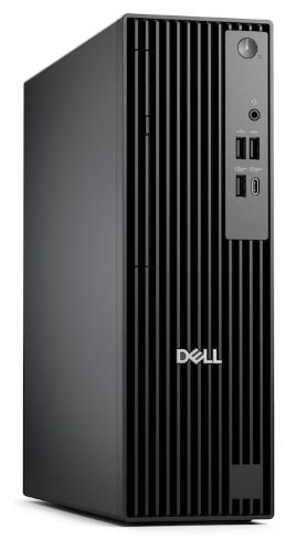 Desktop PC Dell Pro Slim QCS1255 Slim, AMD Ryzen 3 8300G (4 C / 8 T, 3.4 GHz - 4.90 GHz, 16 MB cache, 65 W), 8 GB DDR5, 512 GB SSD, Fara unitate optica, AMD Radeon Graphics Partajata, 180 W Bronze, Windows 11 Pro