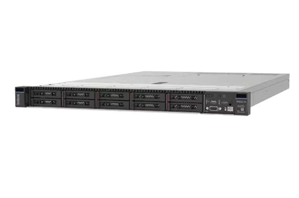 Server Lenovo ThinkSystem SR630 V3, Rack 1U, Intel Xeon Silver 4510 (12 C / 24 T, 2.40 GHz - 4.10 GHz, 30 MB cache, 150 W), 32 GB DDR5 ECC, 2 x 1 TB SSD, B540i-2i 2x 1 TB M.2 nVME, 10 x SFF, Fara, 2 x 1100 W