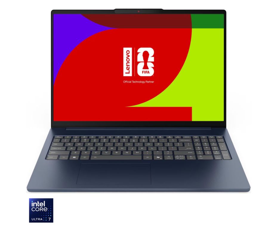 Laptop Lenovo IdeaPad Slim 5 16IPH11 83S6006MRM, 16 inch 1920 x 1200, Intel Core Ultra 5 322 (6 C / 6 T, N/A - 4.4 GHz, 12 MB Intel® Smart Cache cache, N/A), 16 GB DDR5, 512 GB SSD, Intel Intel Graphics, Free DOS, Tastatura English, Cosmic Blue