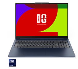 Laptop Lenovo IdeaPad Slim 5 16IPH11 83S60037RM, 16 inch 1920 x 1200, Intel Core ultra 7 355 (8 C / 8 T, 1.7 GHz - 4.7 GHz, 12 MB cache, 28 W), 16 GB DDR5, 1 TB SSD, Intel Graphics, Fara sistem de operare, Tastatura English, Cosmic Blue