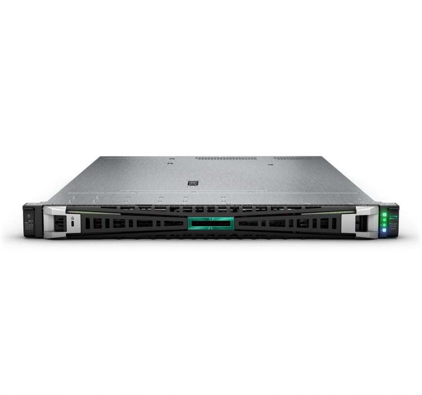 Server HPE ProLiant DL365 Gen11, Rack 1U, AMD EPYC 9224 (24 C / 48 T, 2.50 GHz - 3.70 GHz, 64 MB cache, 200 W), 64 GB DDR5 ECC, 2 x 480 GB SSD, Fara, 8 x SFF, HPE MR408i-o Gen11, Fara, 1000 W