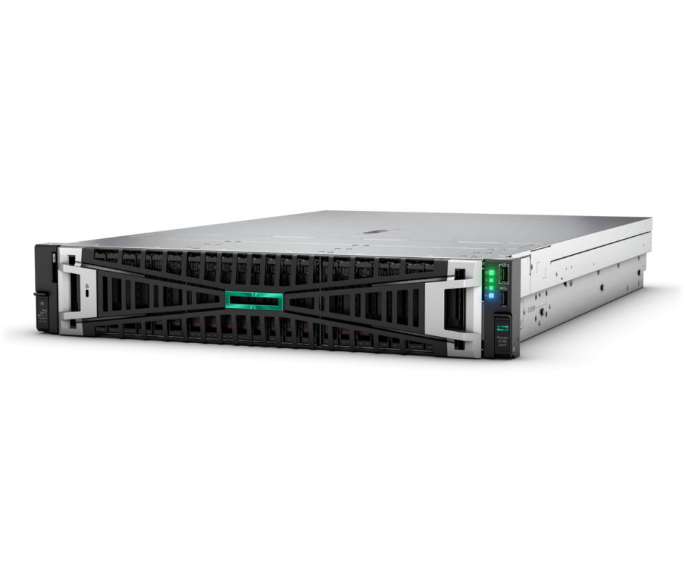 Server HPE ProLiant DL385 Gen11, Rack 2U, AMD EPYC 9115 (16 C / 32 T, 2.60 GHz - 3.60 GHz, 64 MB cache, 125 W), 64 GB DDR5 ECC, 2 x 480 GB SSD, Fara, 8 x SFF, HPE MR408i-o Gen11, Fara, 2 x 1000 W