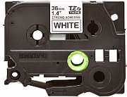36MM BLACK ON WHITE STRONG ADESIVE TAPE