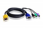 CABLU KVM ATEN, convertor Serial la Video + USB + PS/2, conector 1: SPHD-18 (T) conector 2: VGA (T), PS/2 x 2, USB (T),  2L-5302UP