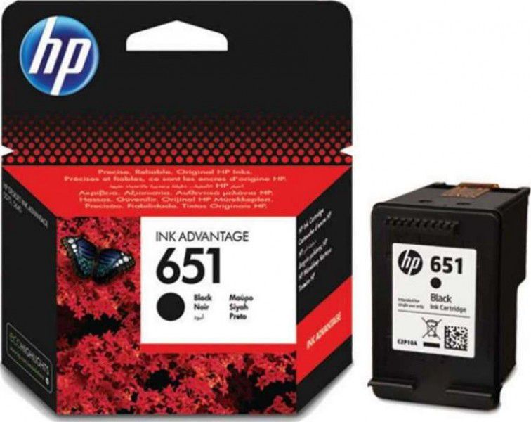 Cartus cerneala HP C2P10AE ,Negru ,600 pagini ,Original (651)