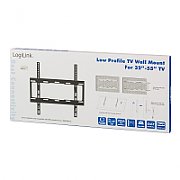 SUPORT de perete LOGILINK, pt 1 TV/monitor plat, diag. max 55 inch, fix, max 40 Kg,  BP0011