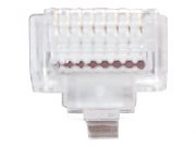 MUFA RJ-45 GEMBIRD pt. cablu UTP, Cat5e, RJ-45 (T) | RJ-45 (T) tip pass-through, plastic, 50 buc,  LC-PTU-01/50
