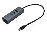 ITEC C31METALG3HUB i-tec USB C Metal 3 port HUB Gigabit Ethernet 1x USB C to RJ-45 3x USB 3.0 LED