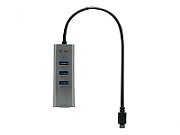 ITEC C31METALG3HUB i-tec USB C Metal 3 port HUB Gigabit Ethernet 1x USB C to RJ-45 3x USB 3.0 LED
