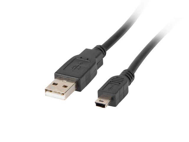 LANBERG KABEL USB 2.0 MINI AM-BM5P 1.8M, FERRITE