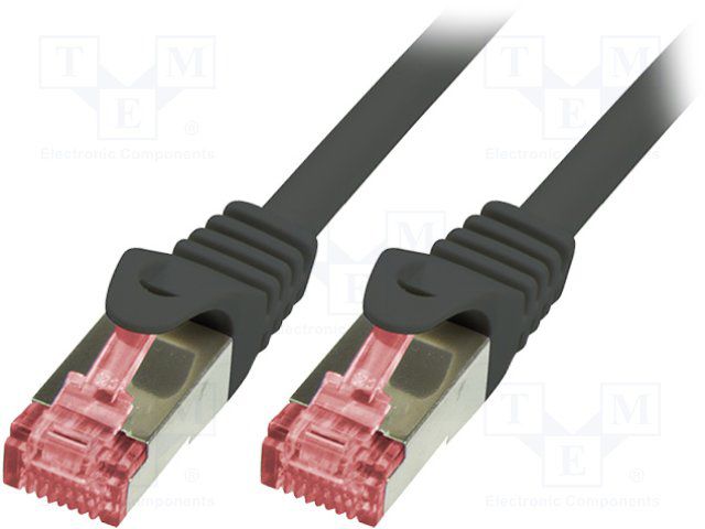 Patch cord Logilink  RJ45, 25 cm, negru