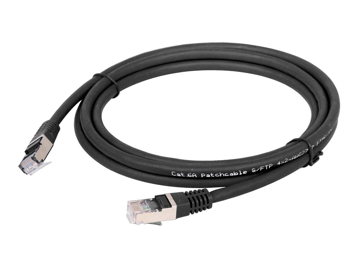 GEMBIRD PP6A-LSZHCU-BK-3M Gembird patchcord RJ45 cat. 6A SFTP LSZH 3m black