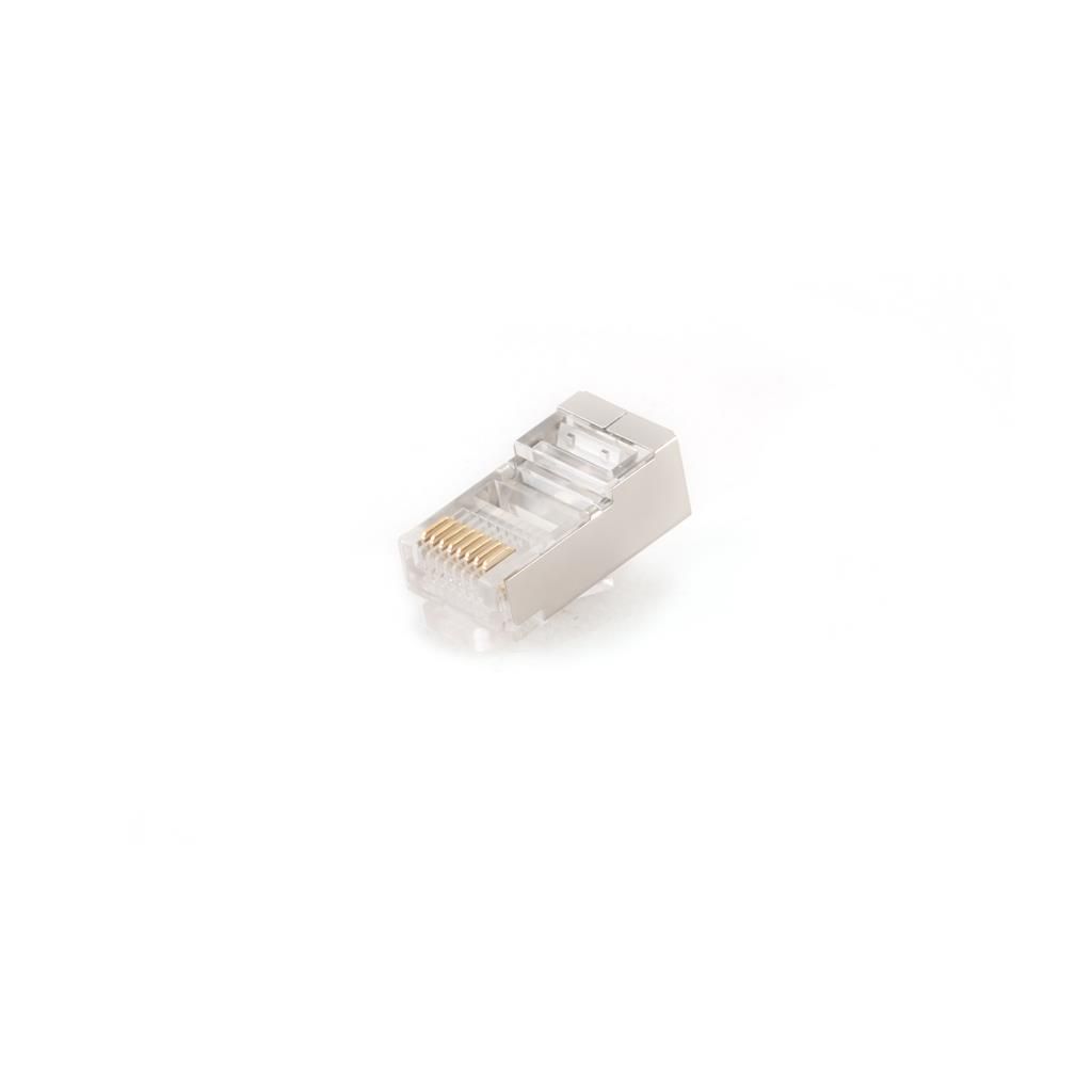 MUFA RJ-45 GEMBIRD pt. cablu FTP, SFTP, Cat6, RJ-45 (T), ecranat, plastic cu metal, 10 buc,  PLUG6SP/10