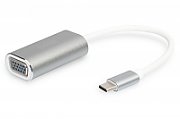DIGITUS USB3.0 Typ C VGA grafic adaptor Alu case 20cm cable chipset VL100+IT6513 white