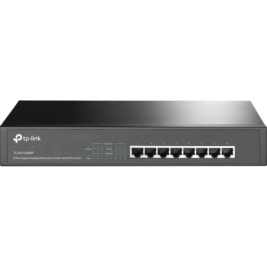 Switch TP-Link TL-SG1008MP, 8 porturi 10 / 100 / 1000 MBs
