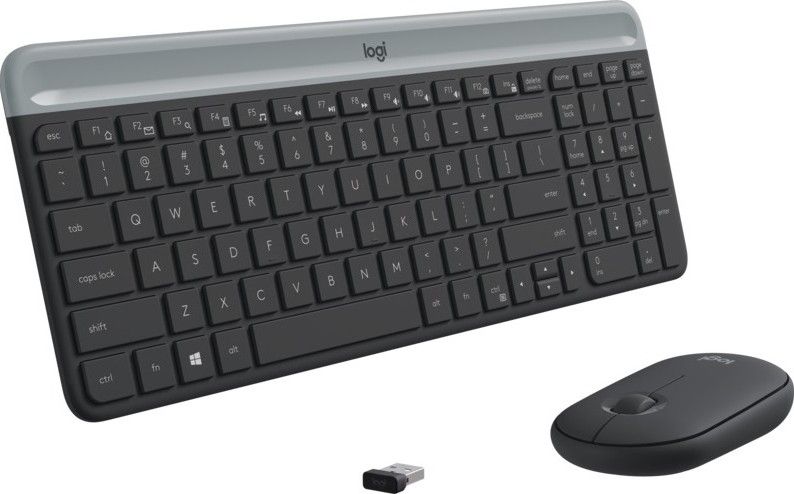 LOGITECH 920-009204 Logitech MK470 Wireless Keyboard si Mouse Combo, Grafit, US