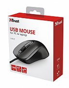 Mouse Trust Carve, USB Mouse, negru