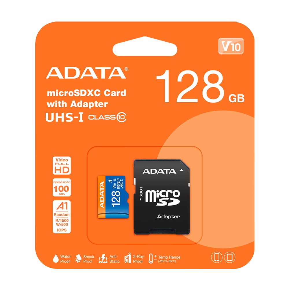 ADATA AUSDX128GUICL10A1-RA1 ADATA Premier Micro SDXC UHS-I 128GB 100/25 MB/s