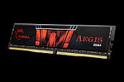 Memorie G.Skill Aegis 16 GB DDR4 2666 MHz CL19, kit 2 x 8 GB, Negru-rosu