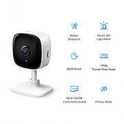 Camera Supraveghere WIFI Tp-link, wireless Tapo C100, Senzor 1/3.2 , 1080p, 15fps, compresie: H.264, Cerințe sistem: iOS 9+, Android 4.4+, Distanță focală: 3.3mm, f2.0, 2-way audio, Microfon și difuzor încorporat, 2.4 GHz, WPA, WPA2-PSK.