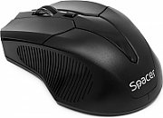 MOUSE  Spacer, PC sau NB, wireless, 2.4GHz, optic, 1600 dpi, butoane/scroll 3/1, , negru,  SPMO-W02  (include TV 0.15 lei)