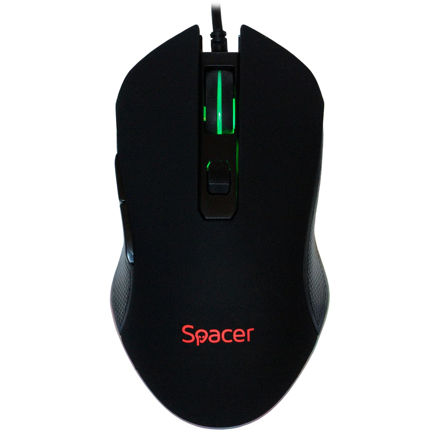MOUSE  Spacer - gaming, gaming, cu fir, USB, optic, 2400 dpi, butoane/scroll 6/1, iluminare, negru,  SP-GM-01  (include TV 0.15 lei)