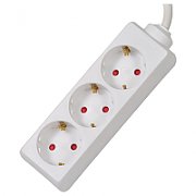 PRELUNGITOR SPACER, Schuko x 5, conectare prin Schuko (T), cablu 1.8 m, 16 A, max. 3500W, protectie supratensiune, protectie copii, negru,  PP-5-18 v2  (include TV 0.75 lei)