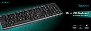 TASTATURA SPACER USB, 104 taste, anti-spill, black,  SPKB-S62 /45505855   (include TV 0.75 lei)