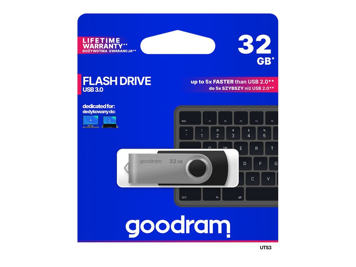 GOODRAM UTS3-0320K0R11 GOODRAM memory USB UTS3 32GB USB 3.0 Black