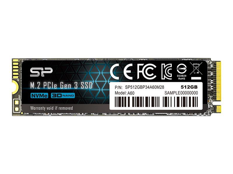 SSD Silicon Power P34A60 512 GB PCIe 3.0 x4 M.2 2280