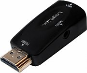 CABLU video LOGILINK, adaptor Mini-HDMI (Type C)(T) la DVI-D SL (T), 1m, conectori auriti, negru,  CHM002  (include TV 0.06 lei)