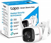 CAMERA IP Exterior TP-LINK , IP66, dist. IR 30 m, tip lentila fixa 4 mm, 3 Mpx, RJ-45 + wireless, microfon, carcasa plastic, slot SD card da,  Tapo C310  (include timbru verde 0.75 lei)