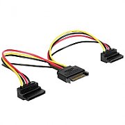 CABLU date GEMBIRD, adaptor S-ATA (T) la 2 x S-ATA (M) in unghi drept, 0.15 m,  CC-SATAM2F-02  (include TV 0.06 lei)