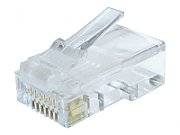MUFA RJ-45 GEMBIRD pt. cablu UTP, Cat6, RJ-45 (T), plastic, 100 buc,  LC-8P8C-002/100