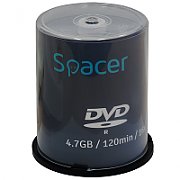 DVD-R SPACER  4.7GB, 120min, viteza 16x, 100 buc, spindle,  DVDR100