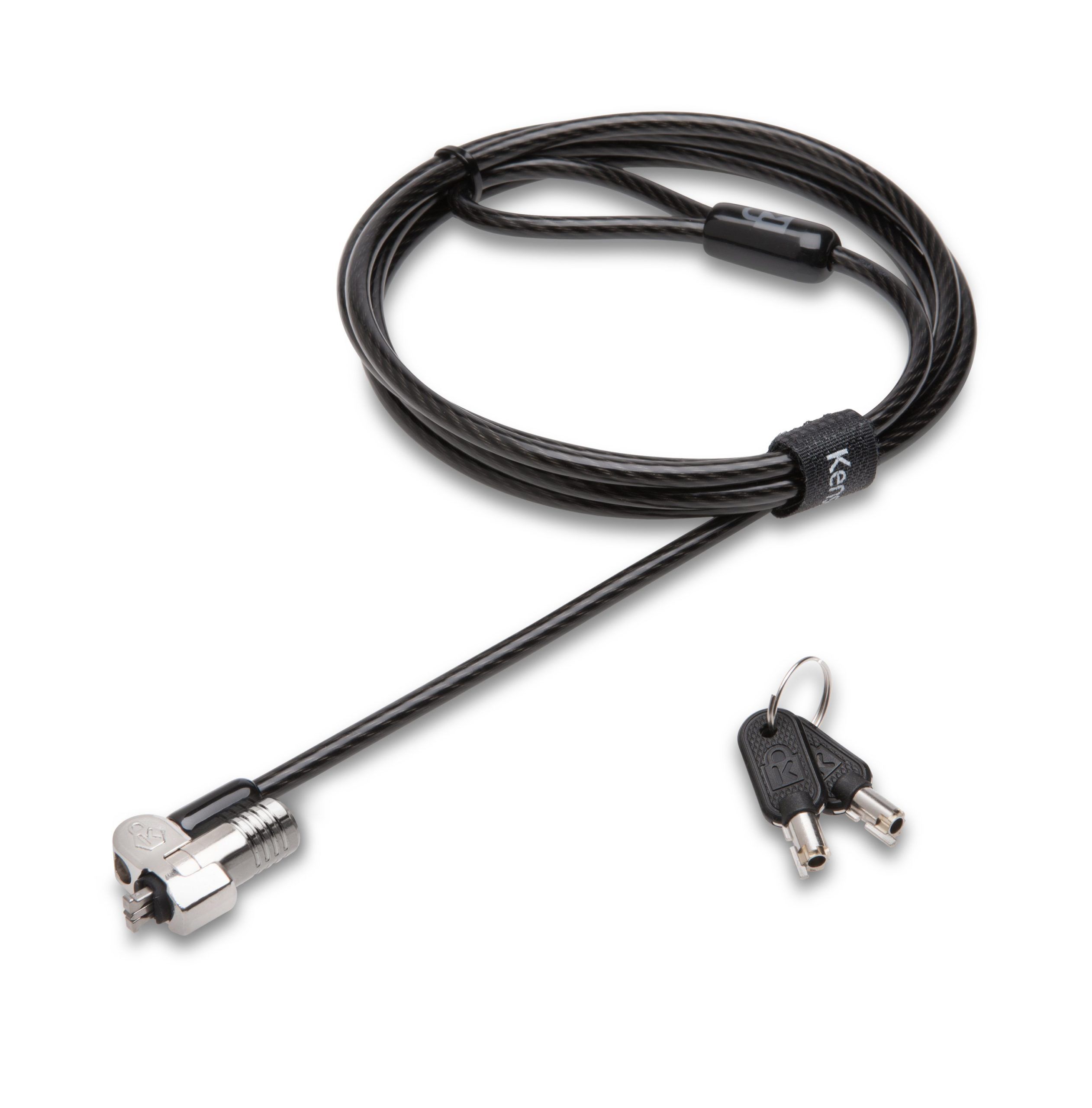 CABLU securitate KENSINGTON pt. notebook slot Nano, cheie standard, conectare directa,1.8m, cablu otel carbon, 5mm, permite pivotare si rotire cablu,  NanoSaver   K64444WW  (include TV 0.75 lei)