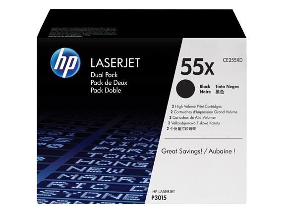 Cartus toner HP CE255XD ,Negru ,2x12500 pagini ,Original (55x)