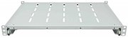 Raft fix perforat Triton 19  1U/250 capacitate incarcare 40kg, negru