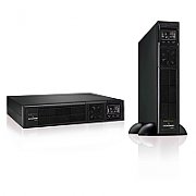 UPS TecnoWare FGCEDP3602RTIEC, 3600VA, 3240 W, on-line, 8x C13, 1x C19, 1x USB, Lead-acid, 21 – 30 min., LCD, Tower/Rack 2U, Negru