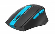 MOUSE A4tech, gaming, wireless, 2.4GHz, optic, 2000 dpi, butoane/scroll 6/1, buton selectare viteza, negru / albastru,  FG30 Blue  (include TV 0.15 lei)