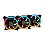 Ventilator Floston ,120 x 120 x 25 mm ,1200-1725 RPM ,Negru ,RGB