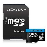 Card de Memorie MicroSD ADATA Premier, 256GB, Adaptor SD, Class 10