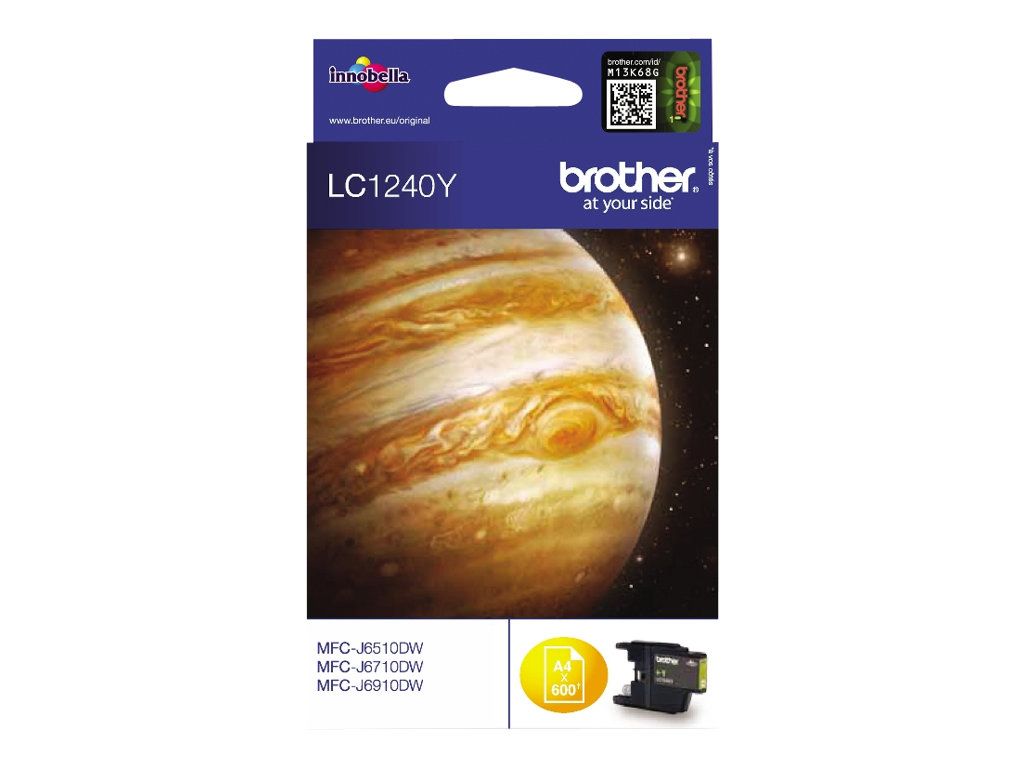 Cartus cerneala Brother LC1240Y ,Galben ,600 pagini ,Original (LC1240Y)
