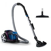 Aspirator fara sac Philips PowerPro Compact FC9333/09, 650 W, PowerCyclone 5, Perii TriActive, Parchet, Filtru Anti-Alergic ECARF, Mov