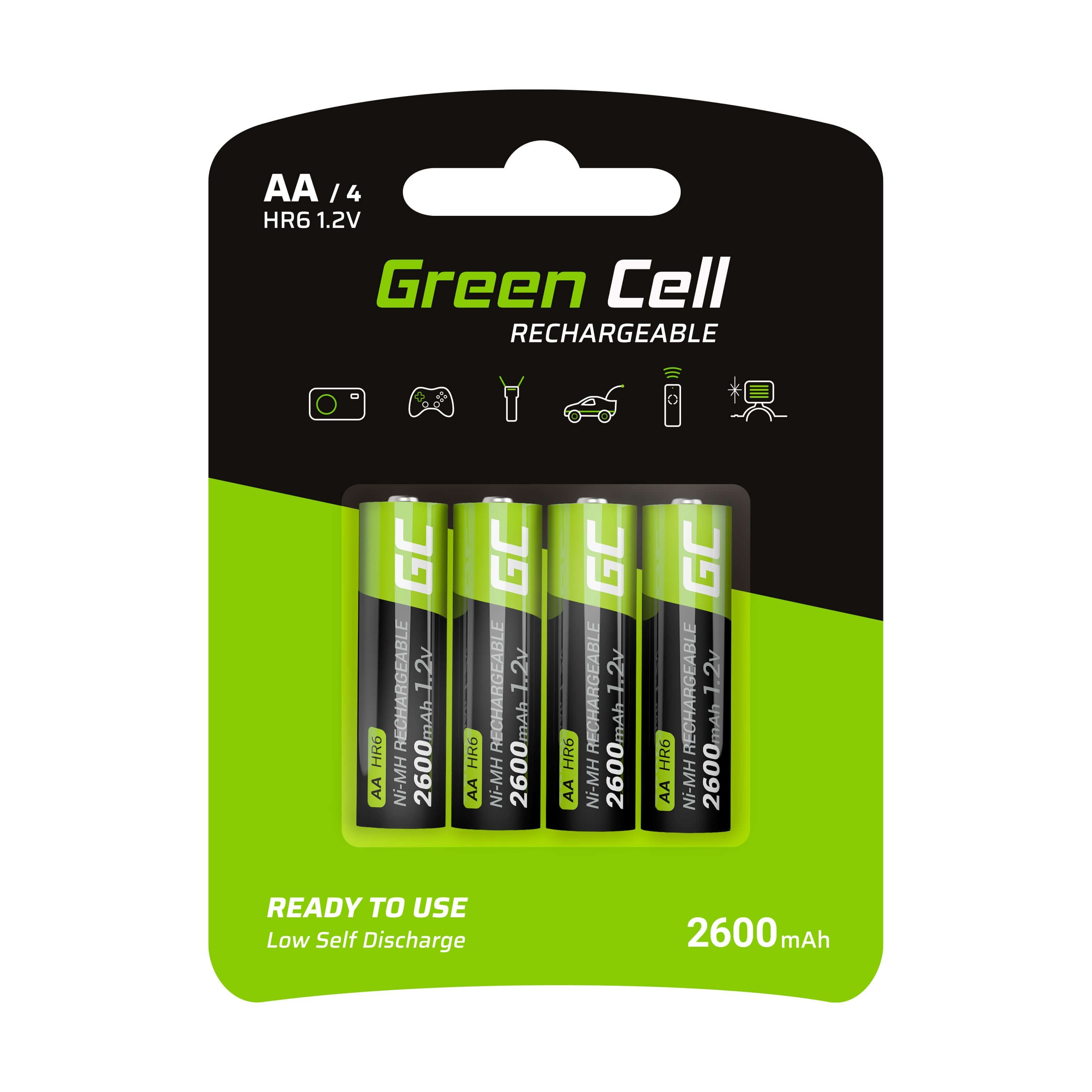 Green Cell GR01 household battery Rechargeable battery AA Nickel-Metal Hydride (NiMH) 4X AA R6 2600MAH