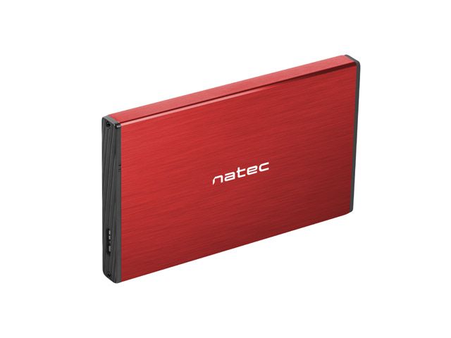 NATEC HDD ENCLOSURE RHINO GO (USB 3.0, 2.5 , RED)